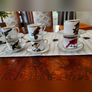 Elegant White and Gold Dining Mugs